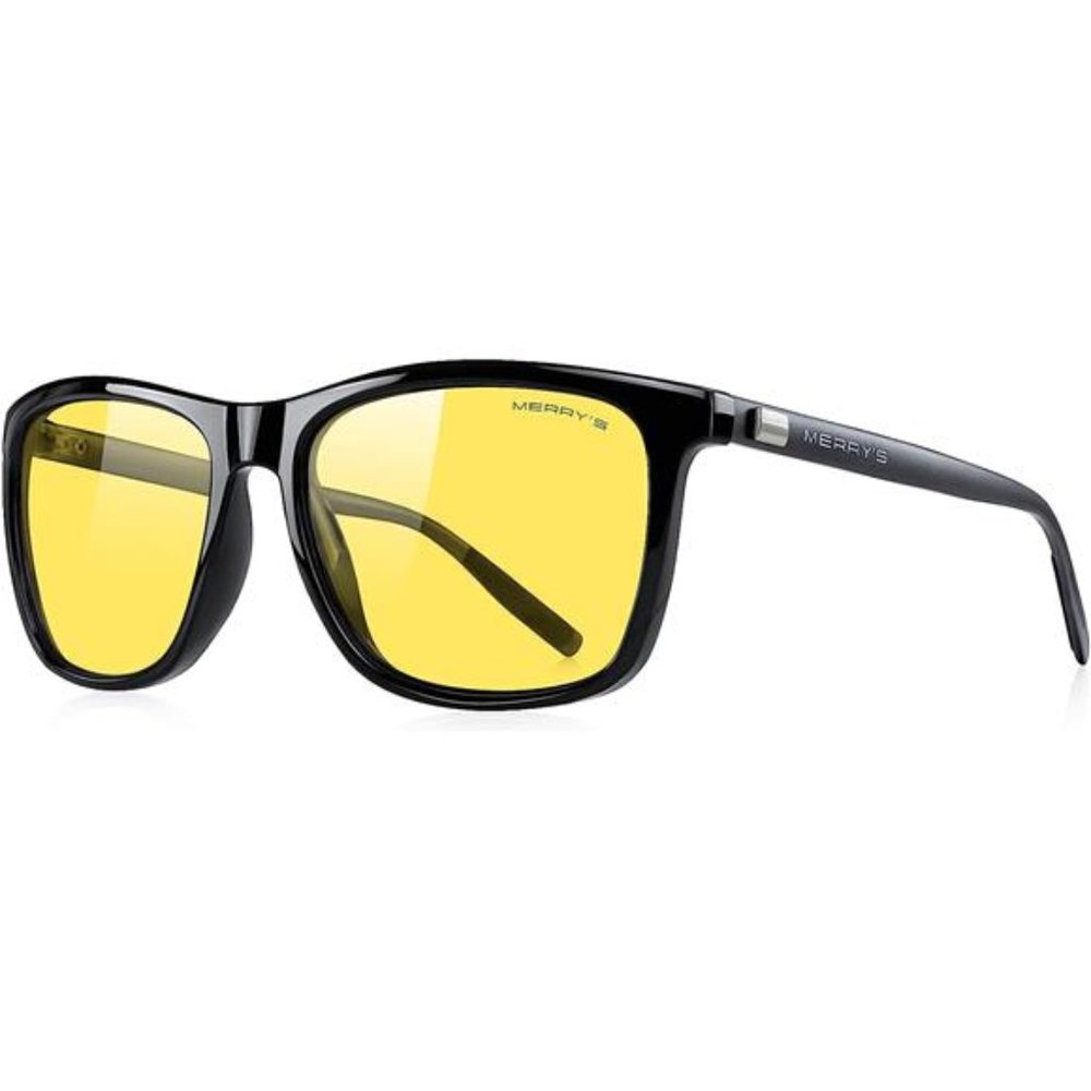 Unisex Polarized Aluminum Sunglasses Vintage Sun Glasses For Men/Women Yellow